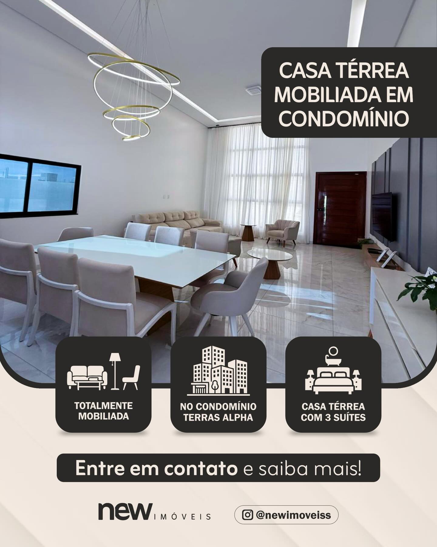 Casa térrea porteira fechada – Terras Alpha